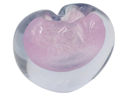 Stiklinė širdelės formos dekoracija/vaza – 15×8.5×11 cm