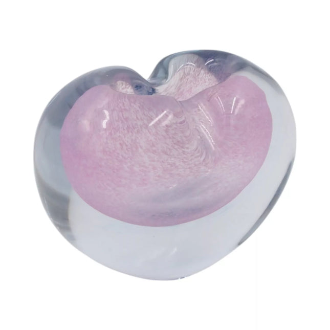 Stiklinė širdelės formos dekoracija/vaza – 15×8.5×11 cm