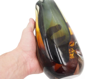 Stiklinė vaza „Forma Lumo“ – 13×8×30 cm