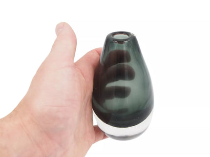 Stiklinė vaza namų kvapams su lazdelėmis JUODA