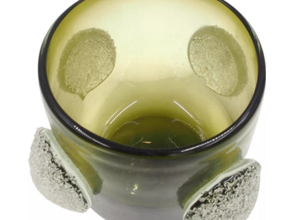 Stiklinė vaza su dekoratyviniais burbulais, 20×16 cm