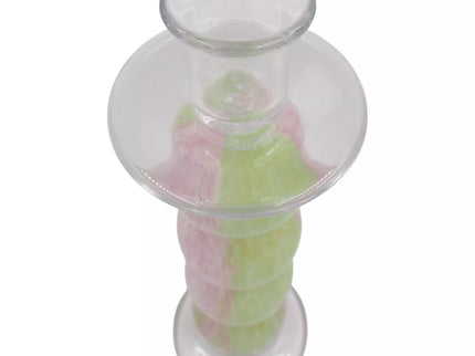 Stiklinė žvakidė, 9.5×9.5×29 cm