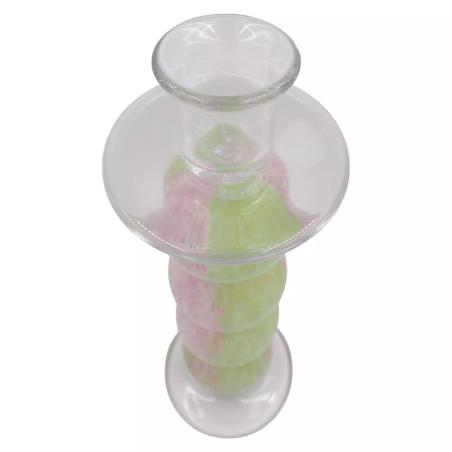 Stiklinė žvakidė, 9.5×9.5×29 cm