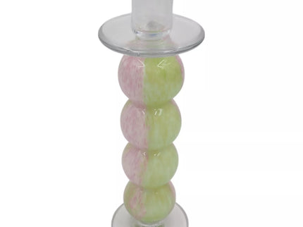 Stiklinė žvakidė, 9.5×9.5×29 cm