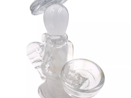 Stiklinė žvakidė „Angelas“ 13×10×21 cm