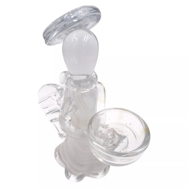 Stiklinė žvakidė „Angelas“ 13×10×21 cm