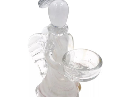 Stiklinė žvakidė „Angelas“ 13×10×21 cm