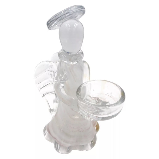 Stiklinė žvakidė „Angelas“ 13×10×21 cm