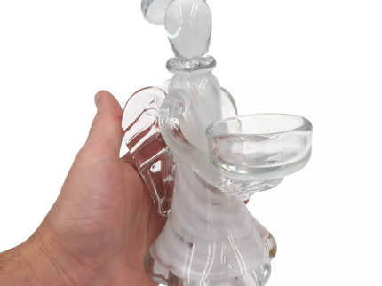 Stiklinė žvakidė „Angelas“ 13×10×21 cm