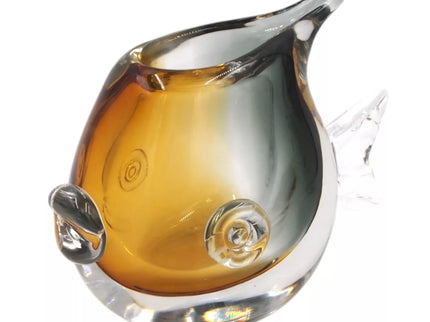 Stiklinė žvakidė „Žuvis“, 23 × 12 × 16 cm