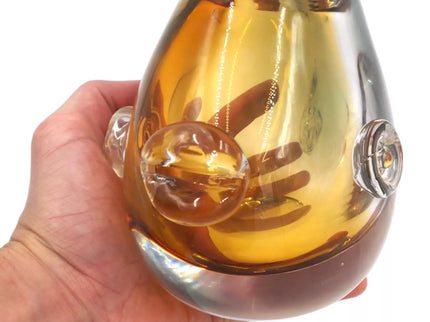 Stiklinė žvakidė „Žuvis“, 23 × 12 × 16 cm