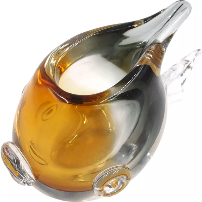 Stiklinė žvakidė „Žuvis“, 23 × 12 × 16 cm