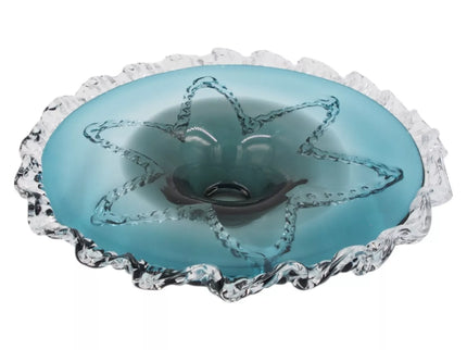 Stiklinis dekoratyvinis dubuo, 40×11 cm