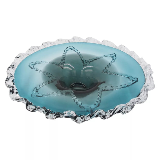 Stiklinis dekoratyvinis dubuo, 40×11 cm