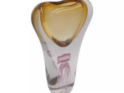 Stiklo skulptūra-vaza 18×8.5×31 cm