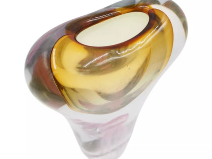 Stiklo skulptūra-vaza 18×8.5×31 cm