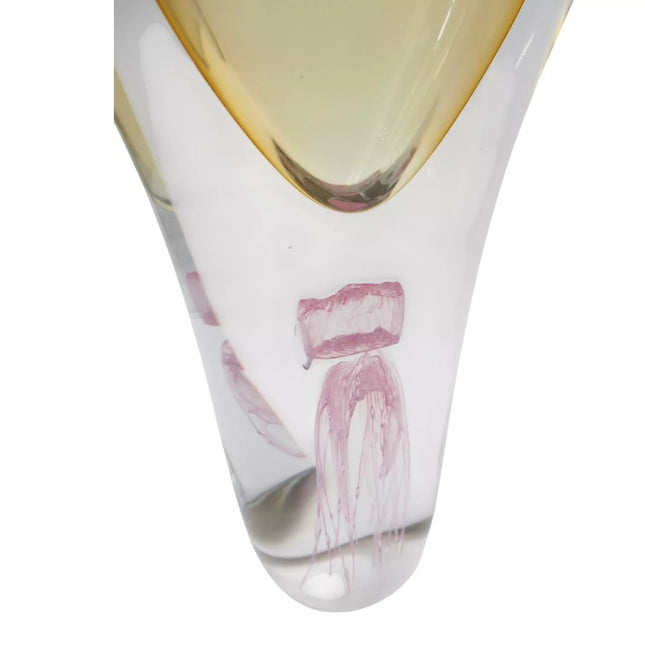 Stiklo skulptūra-vaza 18×8.5×31 cm