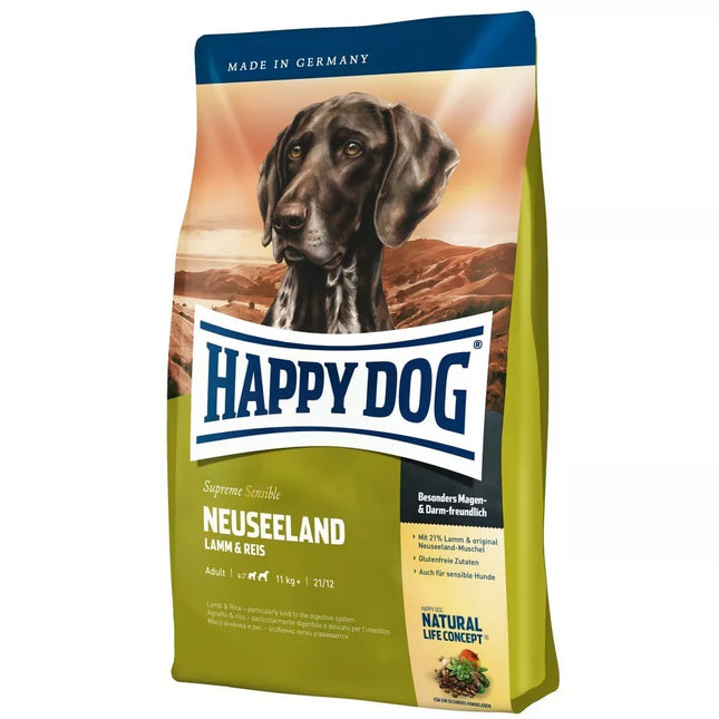 Happy Dog Adult Dog Food with Lamb & Rice, New Zealand Recipe, 1 kg