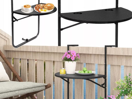 Sulankstomas balkono staliukas