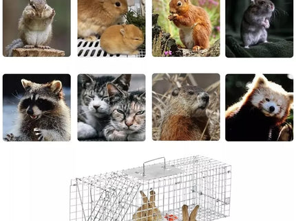 Foldable Cage Trap - 80x28x33cm