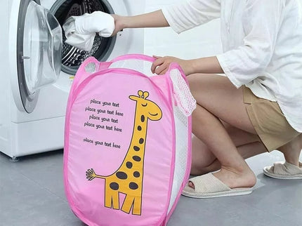 Sulankstomas skalbinių krepšys