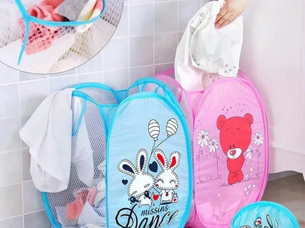 Sulankstomas skalbinių krepšys