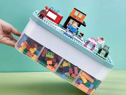 Sulankstomas žaislų ir kaladėlių organizatorius