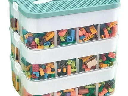 Sulankstomas žaislų ir kaladėlių organizatorius