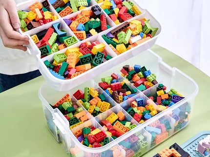 Sulankstomas žaislų ir kaladėlių organizatorius