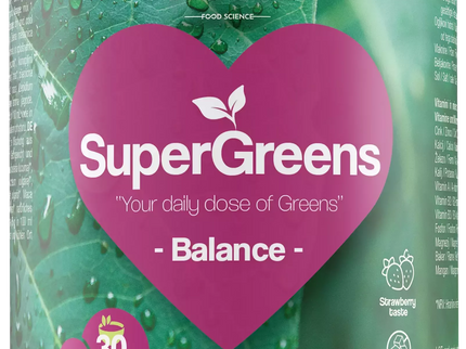 Nature&#39;s Finest supermaisto mišinys balansui „SuperGreens BALANCE“, ekologiškas 150 g.