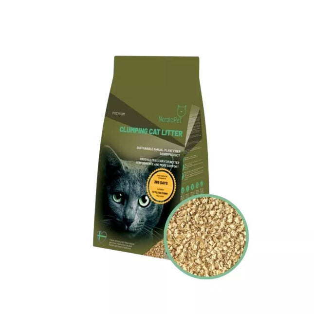 Clumping Annual Plant Fiber Litter for Pets, 5 L