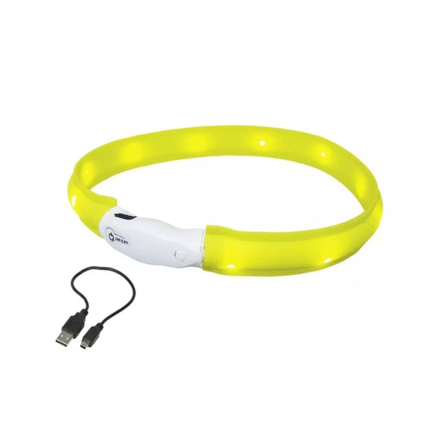 Light-up Collar Visible L, Yellow, 25mm, 70cm
