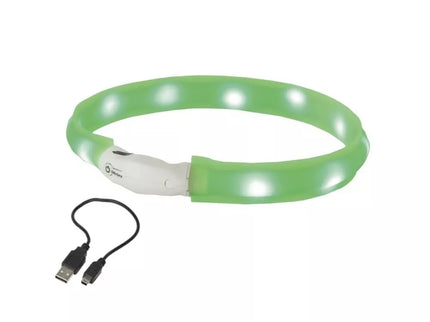 Šviečiantis antkaklis Visible L, žalias, 25 mm, 70 cm