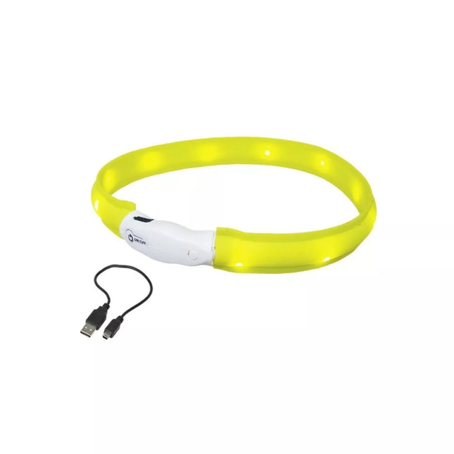 Luminous collar Visible M, yellow, 25 mm, 55 cm