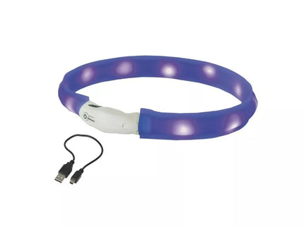 Šviečiantis antkaklis Visible M, mėlynas, 25 mm, 55 cm