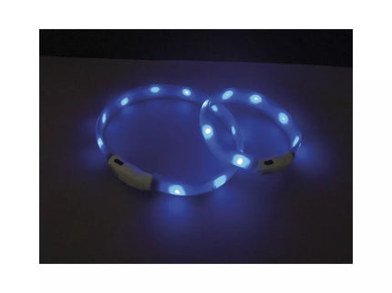 Šviečiantis antkaklis Visible M, mėlynas, 25 mm, 55 cm