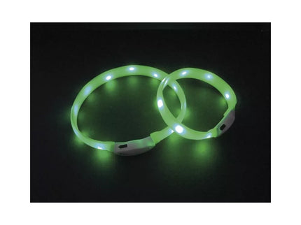 Šviečiantis antkaklis Visible M, žalias, 25 mm, 55 cm