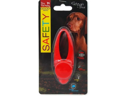 Šviečiantis silikoninis pakabukas šunims, raudonas