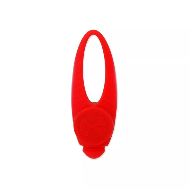 Luminous silicone dog tag, red