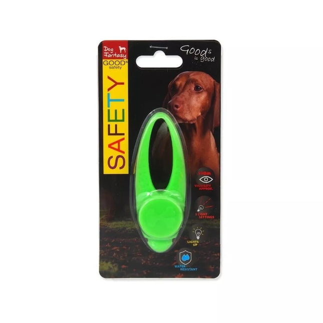 Glowing Silicone Dog Tag, Green