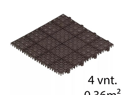 Terasų plytelės, 4vnt. (RUDA)