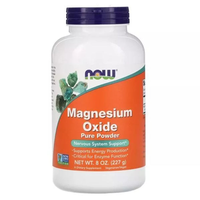 NOW Foods Magnesium Oxide Pure Powder 227 g. (magnio oksidas)