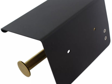 Tualetinio popieriaus laikiklis (juoda ir auksinė)