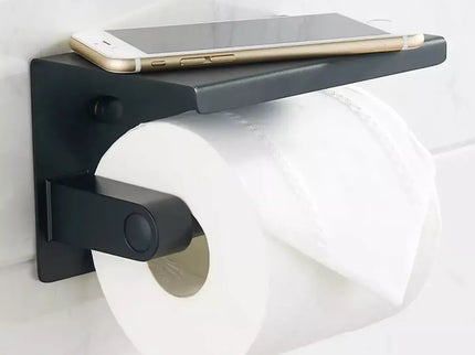 Tualetinio popieriaus laikiklis (juoda ir auksinė)