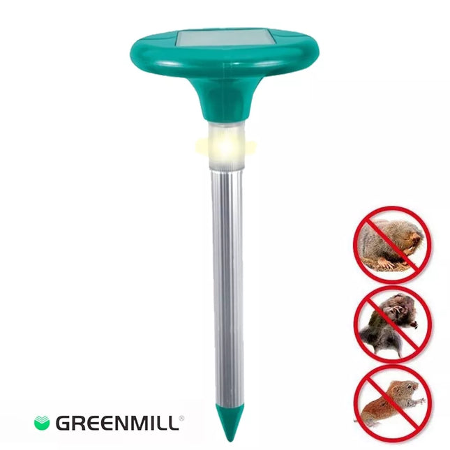 Ultrasonic Mole Repeller with LED