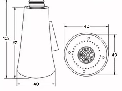 Universalus čiaupo, aeracijos prailginimas (Juoda)