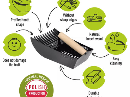 Uogų rinkimo įrankis Juodas