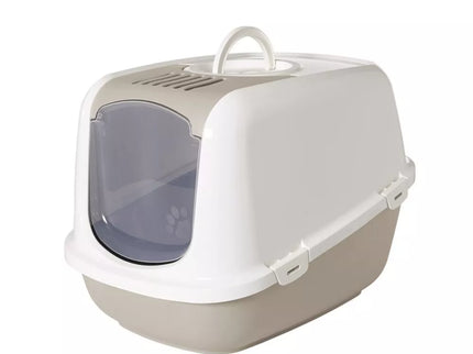 Nestor Jumbo Enclosed Cat Litter Box, Blue, 66.5x48.5x46.5 cm