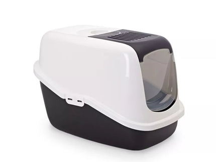 Enclosed Cat Litter Box Nestor Black, 56x39x38.5 cm