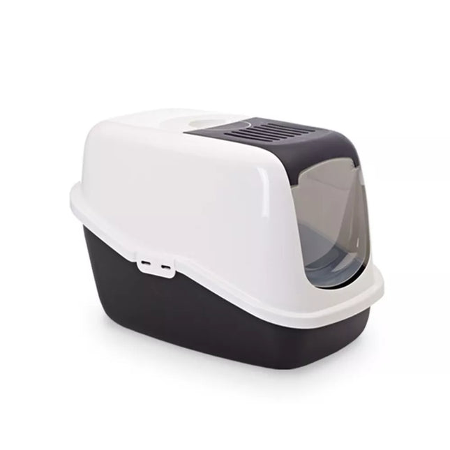 Enclosed Cat Litter Box Nestor Black, 56x39x38.5 cm